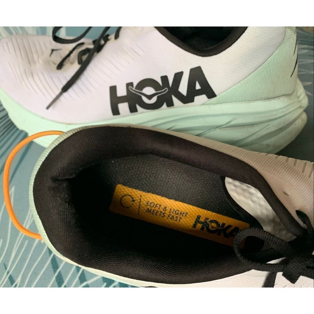 Hoka One One RINCON 3 Ice Blue Running Gym Shoes Sneakers mens 11.5 D - Picture 4 of 9